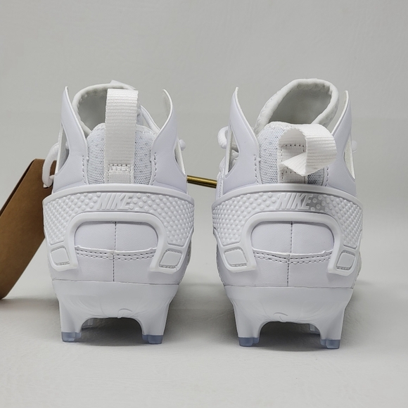 Nike Huarache 7 Elite Mid Lax White-Met Vivid Gold Lacrosse Men Sz 7 FD0088-100
